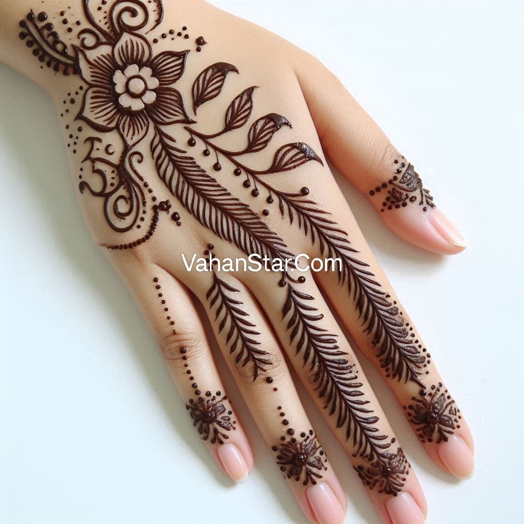 patta wali mehandi पत्ता वालीमेहंदी . Arabic simple full hand patta wali mehandi design for front hand and back hand