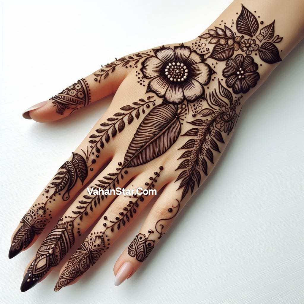 Patti Mehndi design pic Arabic पत्ती मेहंदी डिजाइन पिक अरबीक