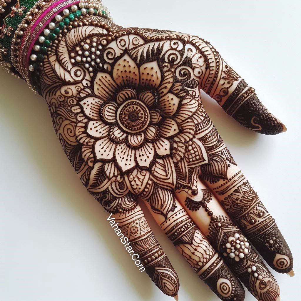 circle mehndi design 2024 सर्कल मेहंदी डिजाइन 2024. back hand front hand easy circle mehndi design 2024