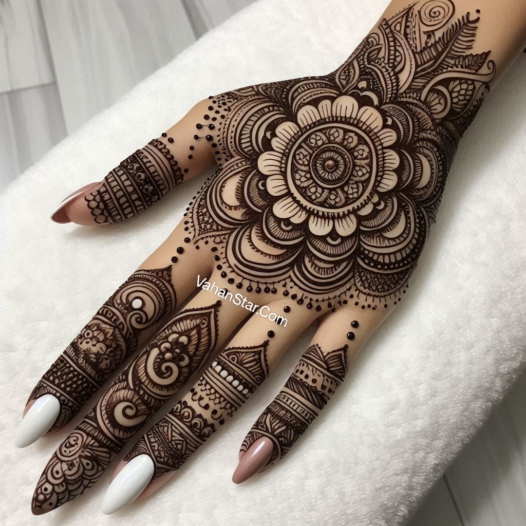 circle mehndi design 2024 सर्कल मेहंदी डिजाइन 2024