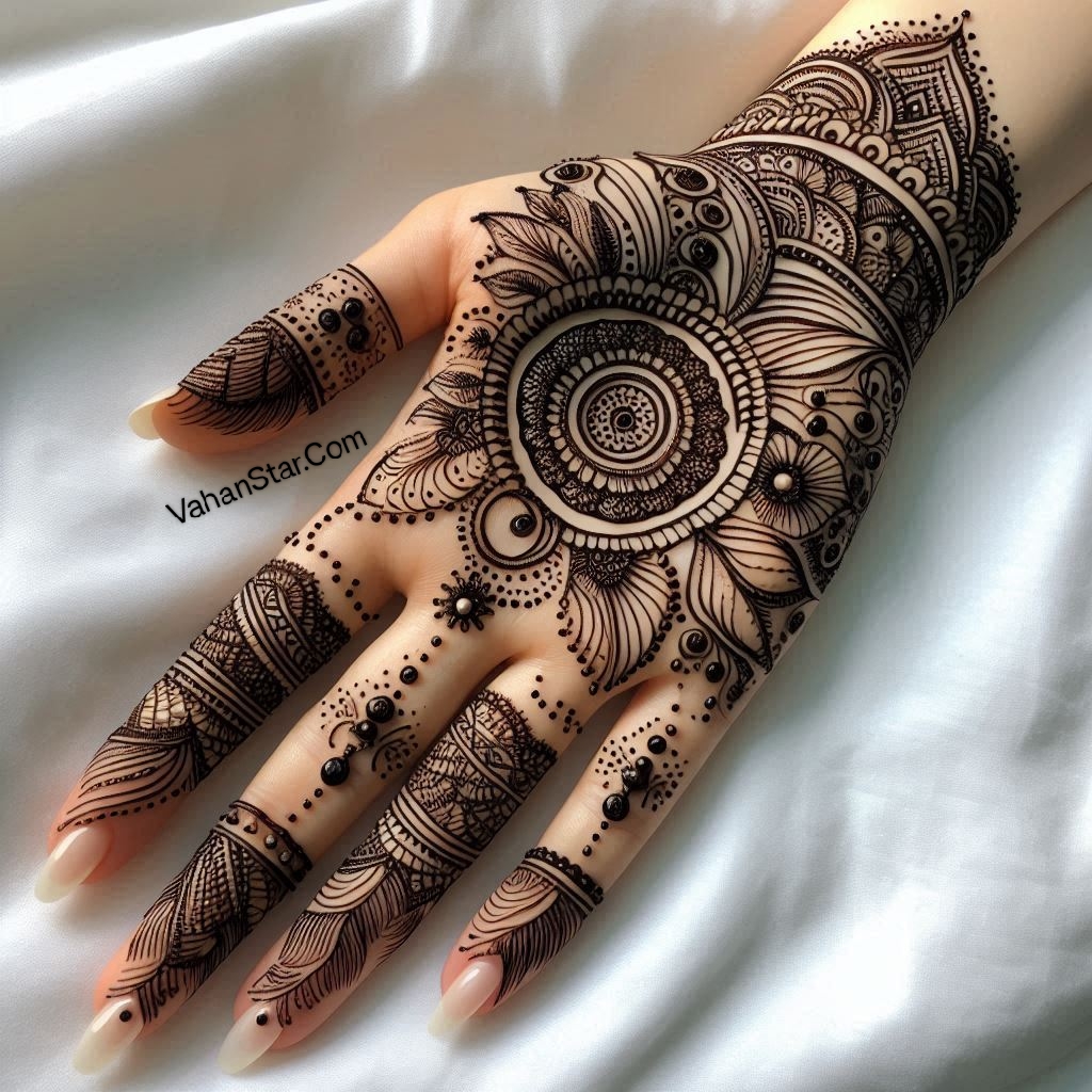 round mehndi design 2024 राउंड मेहंदी डिजाइन 2024