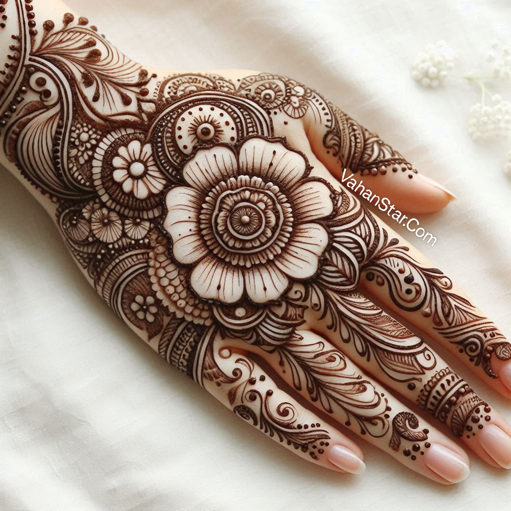 simple round mehndi design 2024. circle mehndi design simple 2024 सिंपल राउंड मेहंदी डिजाइन 2024