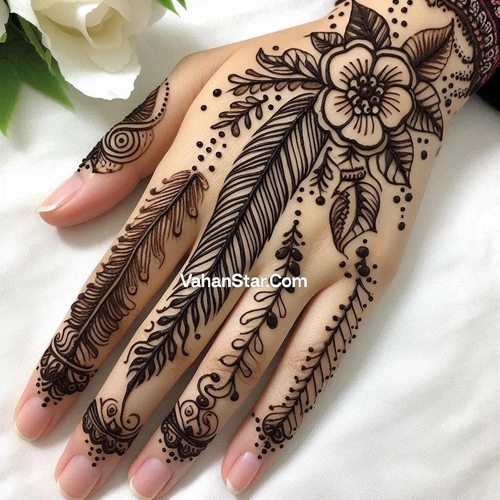 New mehndi design patti wali न्यू मेहंदी डिजाइन पत्ती वाली