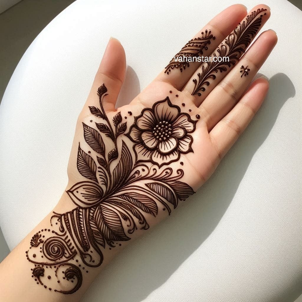 mehandi ka design piche hath ka ulte hath ki mehandi bel hath ke piche ki mehandi