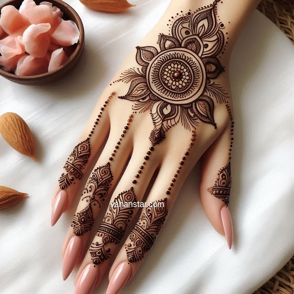 ulta hand mehndi design simple si mehandi roll mehndi design