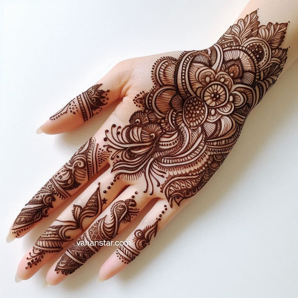 ulte hath ki mehandi ki design front hath ki mehandi उल्टे हाथ की मेहंदी डिजाइन